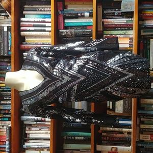 EXPRESS Mesh Sequin Dress